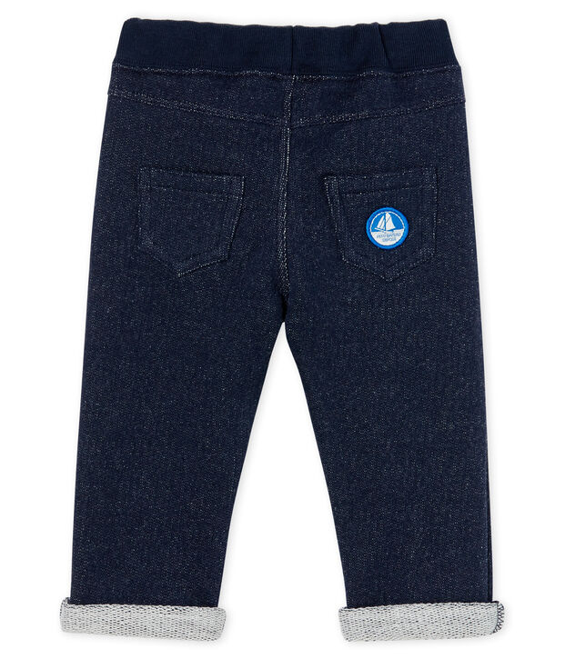 Baby-Hose aus Molton f&uuml;r Jungen blau