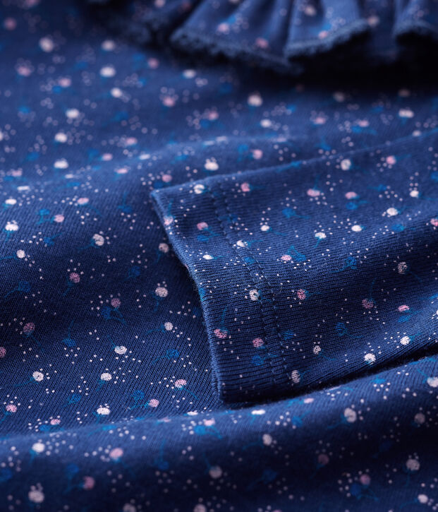 Baby-Body aus Baumwolle. blau/vielfarbig