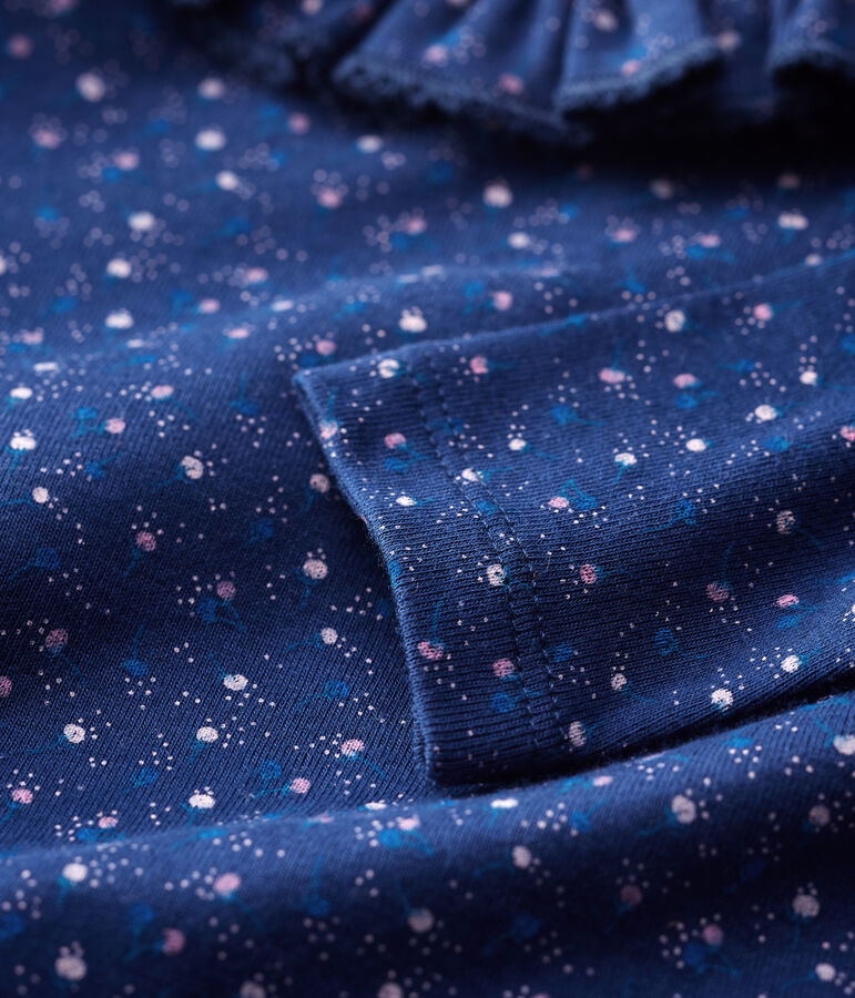 Baby-Body aus Baumwolle. blau MEDIEVAL/weiss MULTICO