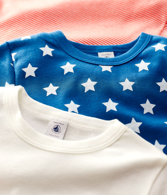 3er-Set kurzärmelige T-Shirts aus Bio-Baumwolle mit Sternen-Motiv für Jungen variante 1