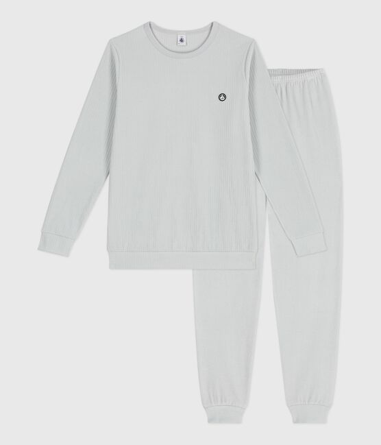 Kinder-Pyjama aus einfarbigem Nicki CO2