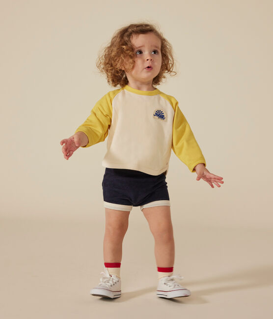 Baby-Shorts aus Frottee blau SMOKING