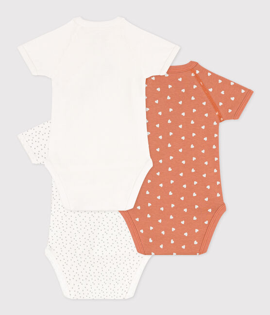 3ER-SET KURZÄRMELIGE BABY-BODYS AUS BAUMWOLLE variante 2