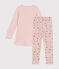 Kinder-Nachthemd aus Nicki. rosa SALINE/weiss MULTICO