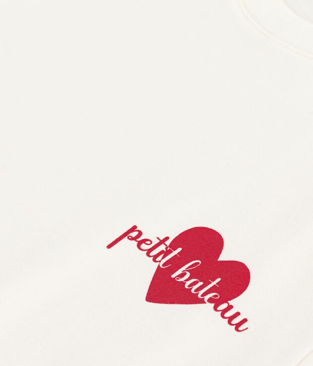 Kurz&auml;rmeliges Damen T-Shirt Le Droit mit geradem Schnitt aus Baumwolle MILK