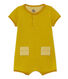 Baby-kurzoverall jungen aus baumwolle/leinen