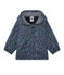 Bedruckter Baby-Mädchen-Anorak mit Kapuze blau SMOKING/weiss MULTICO