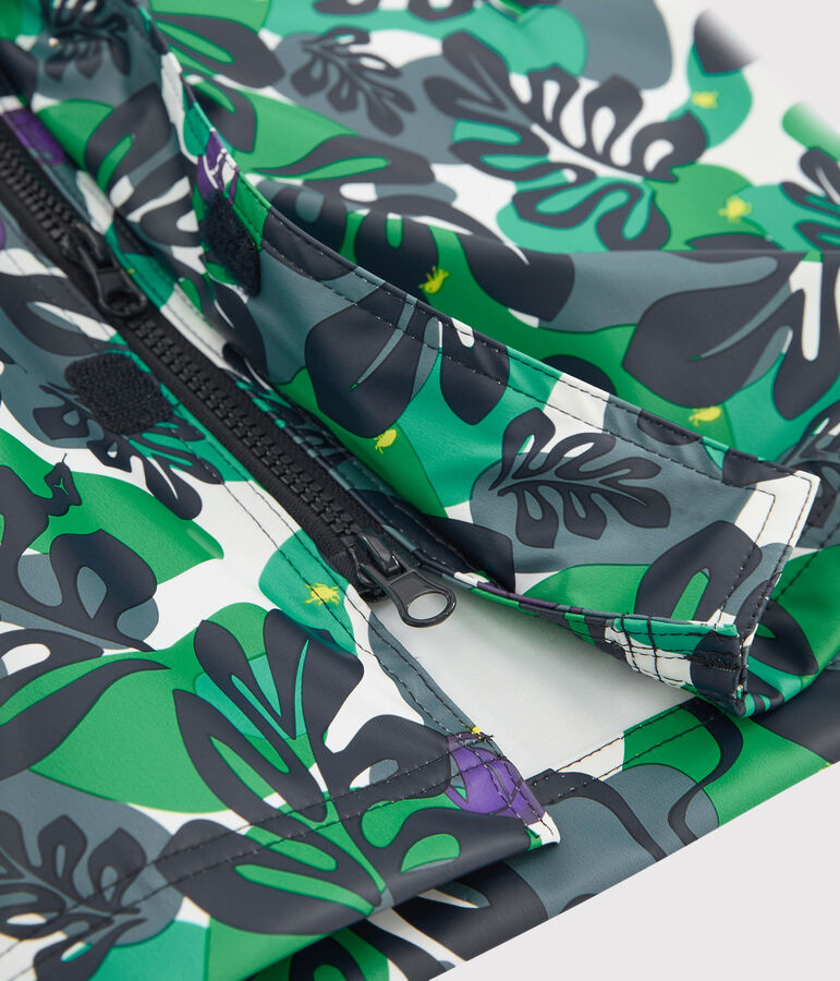 Kinder-Regenjacke f&uuml;r Jungen weiss/vielfarbig