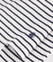 Rollkragenshirt aus Baumwolle für Damen weiss MARSHMALLOW/blau SMOKING