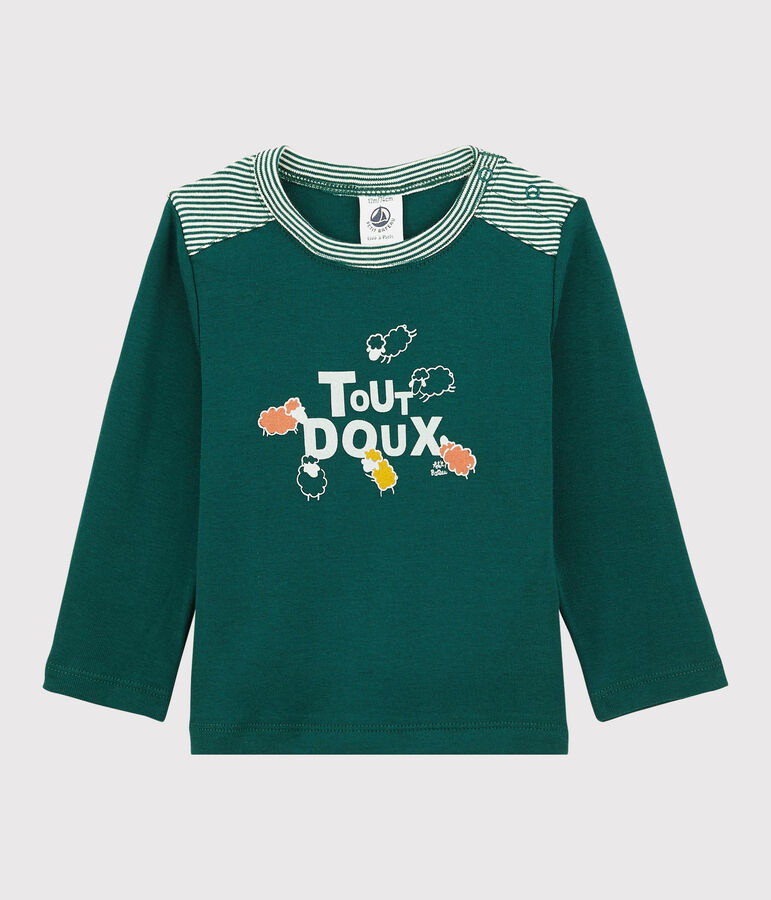 Baby-T-Shirt aus Baumwolle. gr&uuml;n