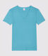 Damen-T-Shirt aus Baumwolle mit V-Ausschnitt