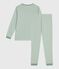 Kinder-Pyjama aus Baumwolle mit Streifen SAULE/ MARSHMALLOW