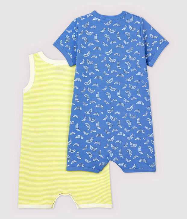 2er-Set Baby-Overall aus Baumwolle vielfarbig