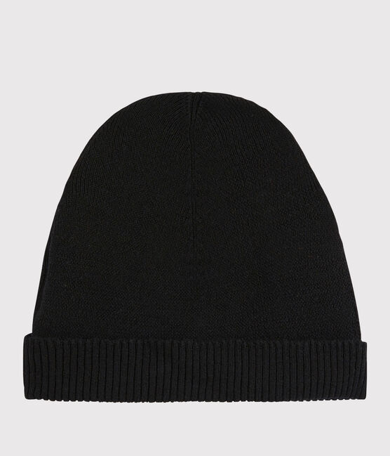 Wollmütze für Damen schwarz NOIR