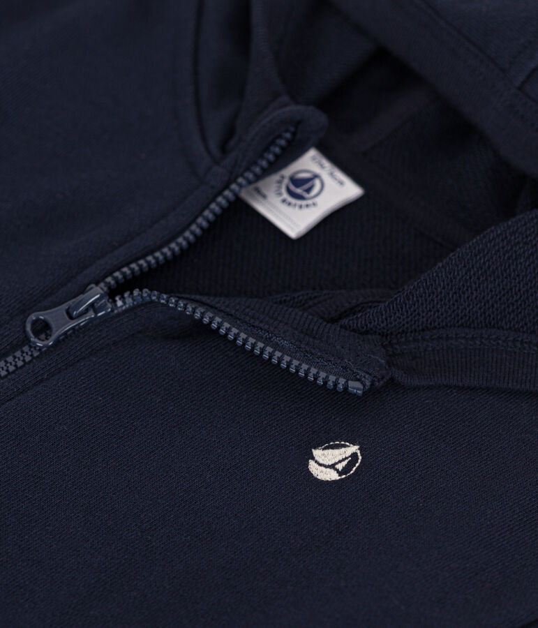 Kapuzen-Sweatshirt aus Molton f&uuml;r Babys blau