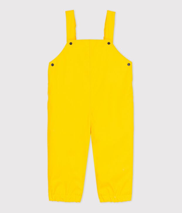 Regenhose mit Hosentr&auml;gern gelb