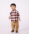 Baby-Hose aus einfarbigem Fein-Cord LATTE