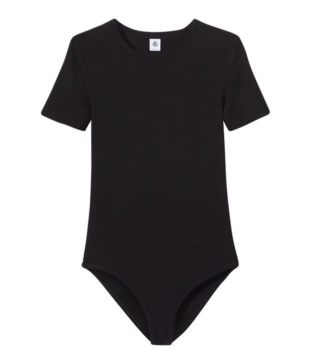 Damen-Body &bdquo;BODYCONIQUE&ldquo; aus Baumwolle schwarz