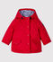 Mittellanger Baby-Parka für Jungen rot TERKUIT