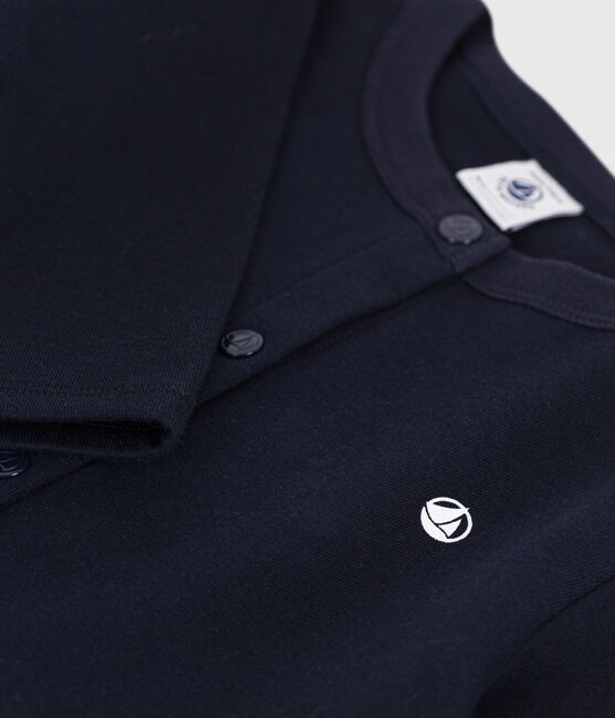 Kinder-Cardigan aus Baumwolle blau SMOKING