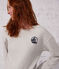 Sweatshirt aus Molton für Damen grau BELUGA CHINE