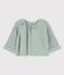 Baby-Cardigan aus Bio-Baumwollstrick grün HERBIER