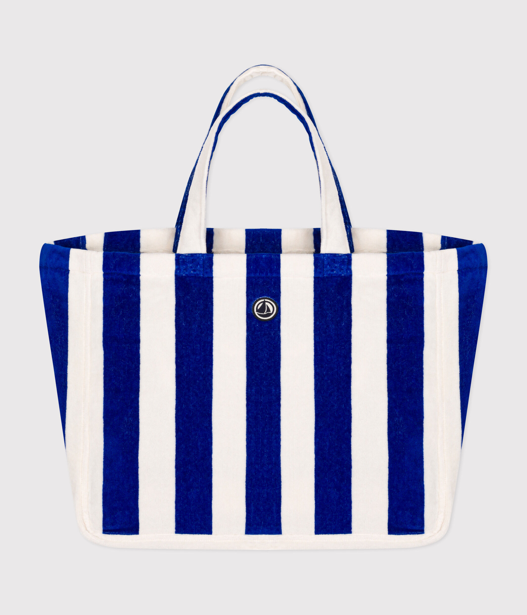 GESTREIFTE BOUCLETTE-FROTTEE-TASCHE FÜR DAMEN A0CH900440