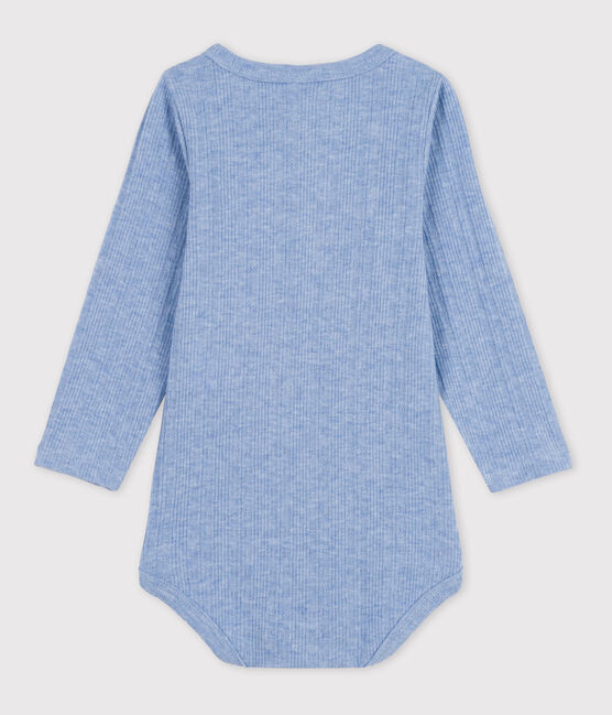 Langärmeliger Baby-Body aus Baumwolle mit Tunikaausschnitt SKY