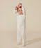 Baby-Strampler aus Baumwolle mit kleinem Stern weiss MARSHMALLOW/ HERBIER