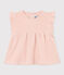 Ärmellose Baby-Bluse aus Ajour-Strick rosa SALINE