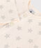 Baby-Cardigan aus Doppeljersey mit Sternenprint beige AVALANCHE/ ARGENT