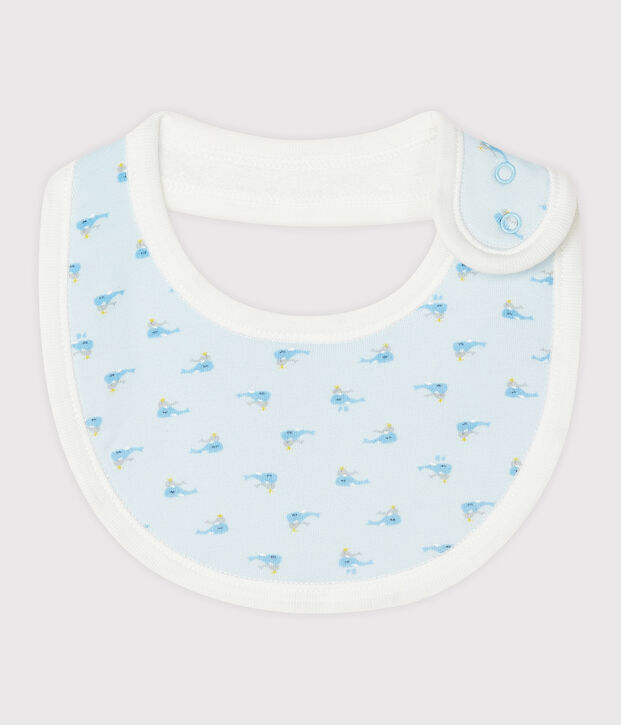 Baby-L&auml;tzchen aus Rippstrick blau/vielfarbig