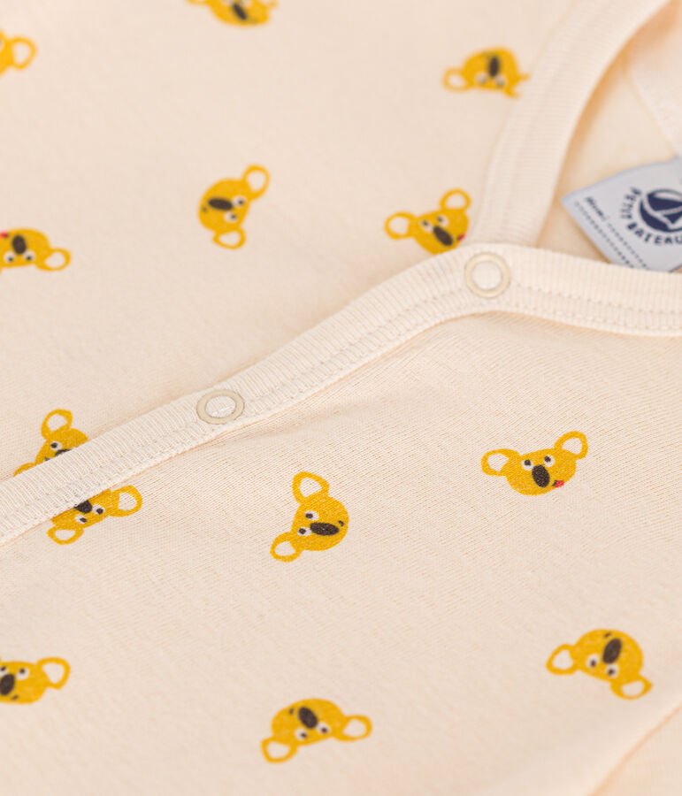 Baby-Kurzoverall aus Baumwolle mit Koala-Printmotiv naturfarben/vielfarbig