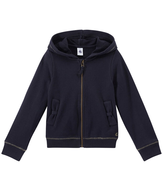 M&auml;dchen-Kapuzensweatjacke blau