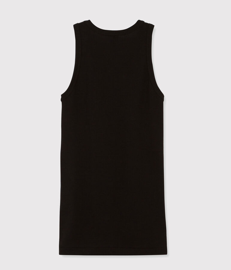 Tanktop aus Baumwolle f&uuml;r Damen schwarz