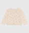 Kinder-Cardigan aus Wolle und Baumwolle mit gestickten Motiven weiss AVALANCHE/ MULTICO