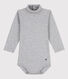 Langärmeliger Baby-Body aus Baumwolle mit Rollkragen