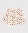 Baby-Cardigan aus bedrucktem Doppeljersey weiss AVALANCHE/ MULTICO