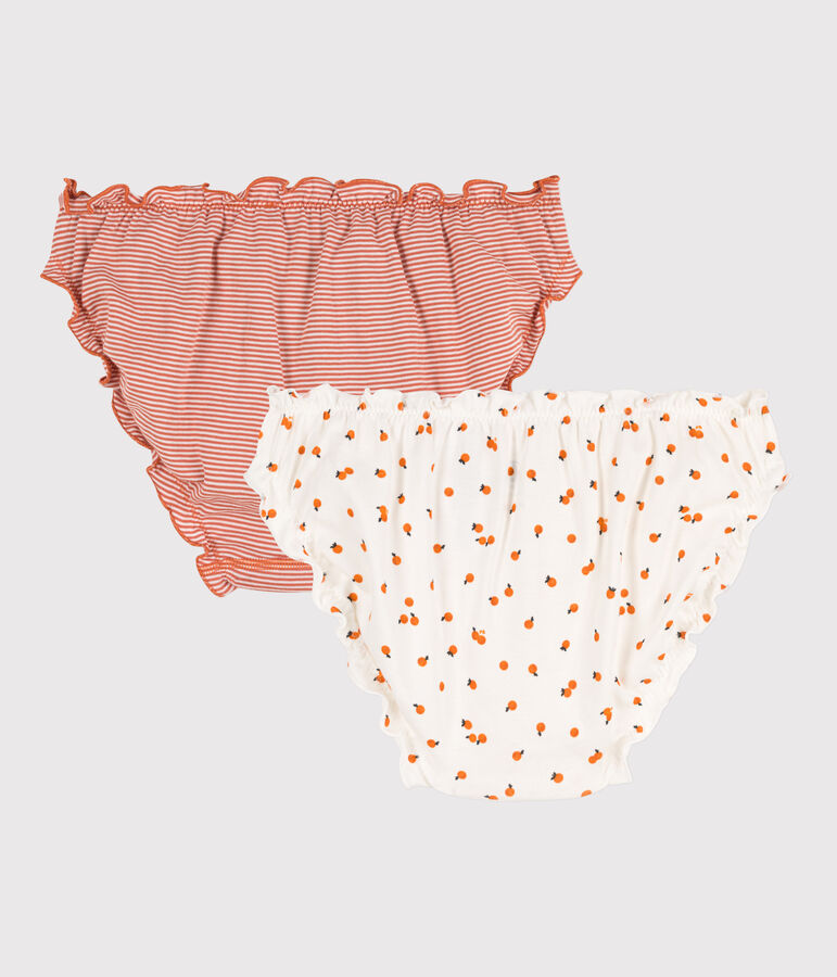 2er-Set Froufrou-Slips aus Baumwolle f&uuml;r Damen vielfarbig