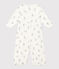 Bedruckter Kombi-Overall aus Baumwolle weiss MARSHMALLOW/grau GRIS