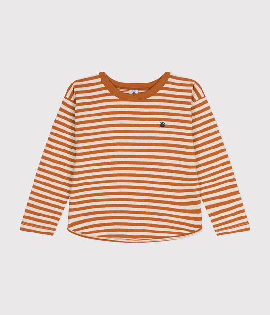Langärmeliges Kinder-T-Shirt aus Doppeljersey ECUREUIL/ AVALANCHE