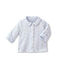 Baby-Jacke, Unisex, wattiert, 2-seitig, Ringelmuster blau FRAICHEUR/weiss ECUME
