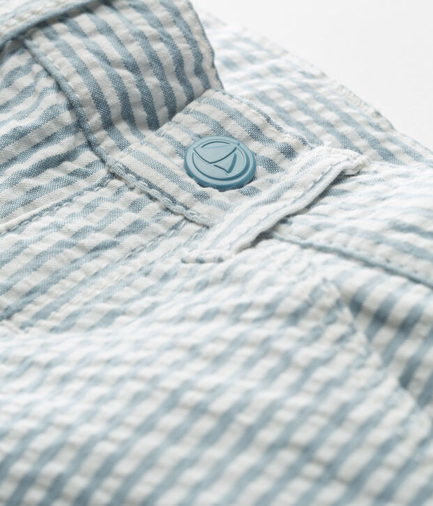 Gestreifte babyhose jungen blau/weiss