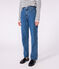 Damen-Hose mit geradem Schnitt aus Denim blau DENIM MOYEN