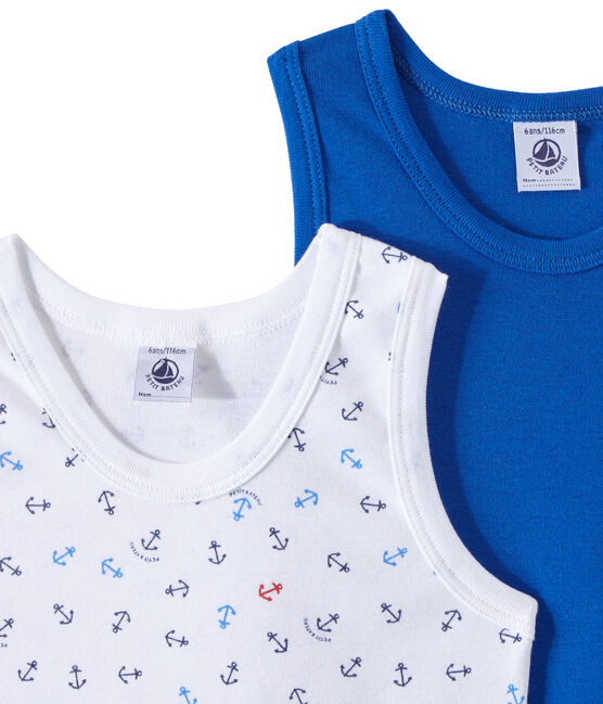 Jungen-Unterhemden im 2er-Set weiss LOT