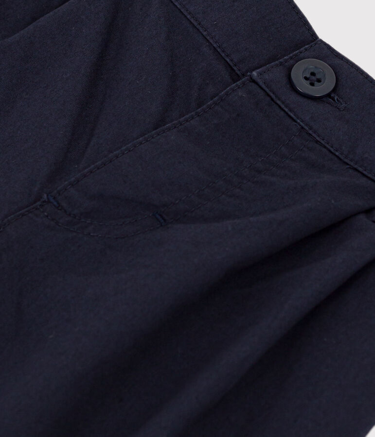 Baby-Hose aus Sergestoff blau