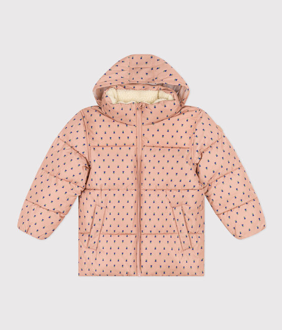 Winterjacke mit ausziehbarer Kapuze für Mädchen VINTAGE/ MULTICO