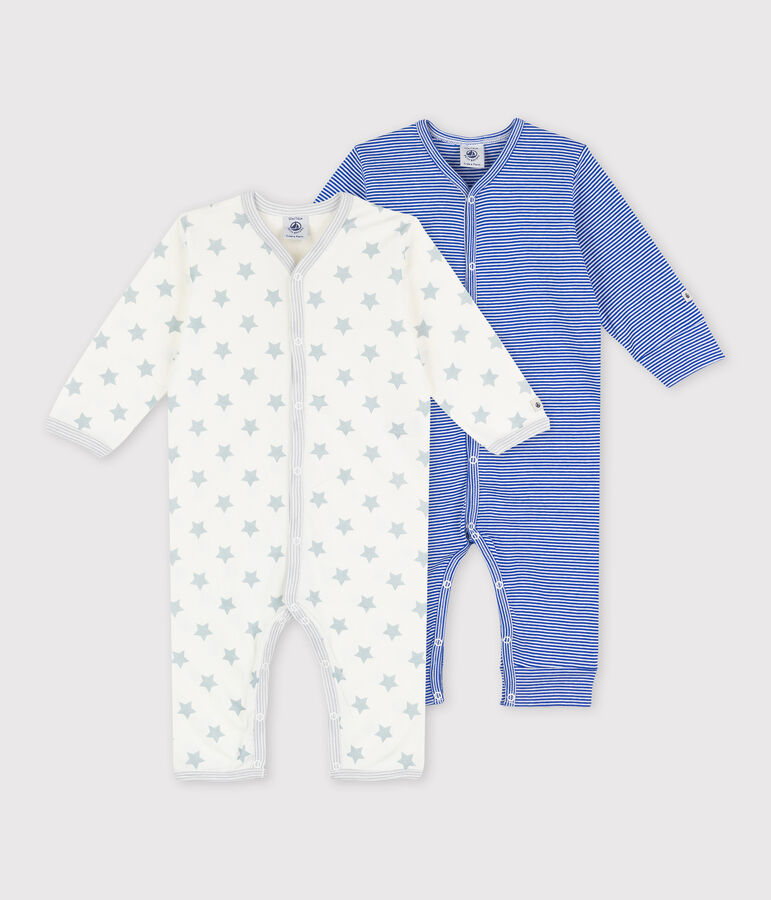 2er-Set Baby-Strampler aus Baumwolle ohne F&uuml;&szlig;e vielfarbig