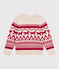Kinder-Pullover aus Wolle und Baumwolle mit Muster rot AVALANCHE/ TERKUIT