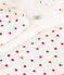 Baby-Set aus bedruckter Baumwolle weiss MARSHMALLOW/rot PEPS